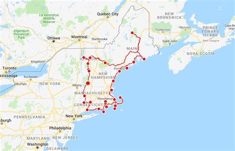 new england trips by car